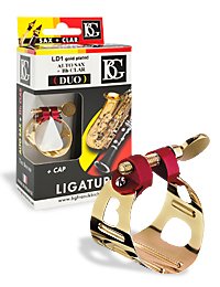 BG　アルトサックス用リガチャー　DUO（デュオ）ゴールドプレート(LD1)　【2024年3月価格改定】