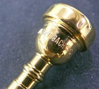 V.バック）トランペットマウスピース　5C　GP（金メッキ仕上げ）　【オールドコレクション】