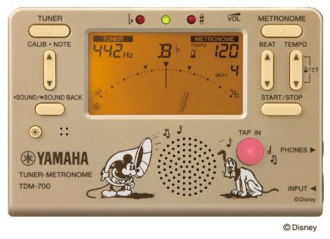 Yamaha チューナー メトロノーム ミッキーマウスと友達のプルート Tdm 700dmk 19年数量限定モデル 管楽器ｐｒｏ